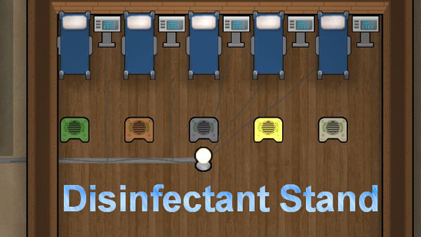 Disinfectant stand 