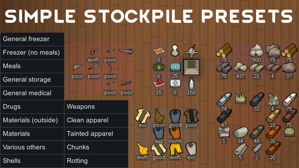 Simple Stockpile Presets